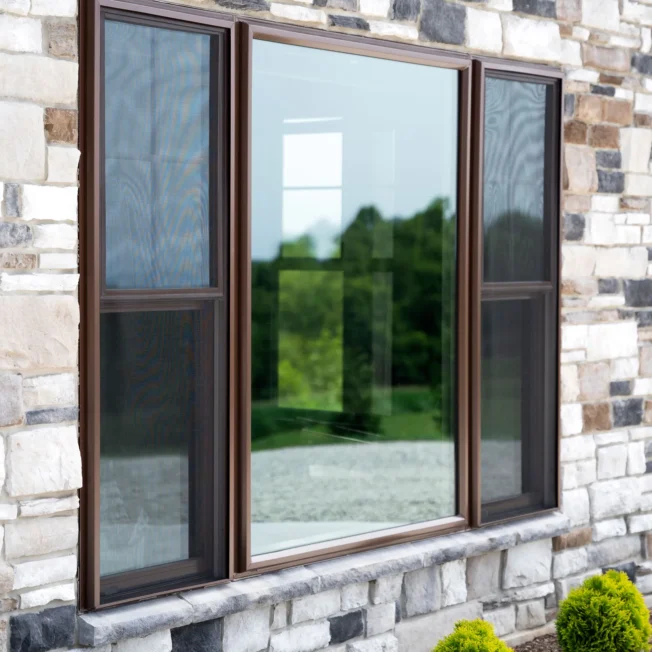 Double-hung with picture window
