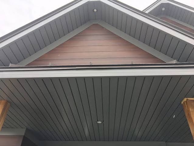 Soffit and fascia at the gable peak